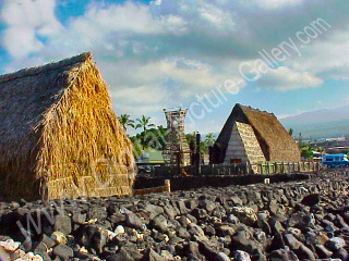 Ahu'ena Heiau, Kailua-Kona, Big Island, Hawaii 