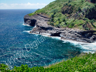 Kilauea Coastline to the East, Kauai, Hawaii