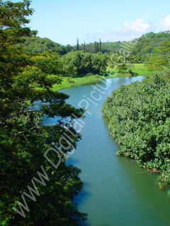 Kalihiwai River, North Shore, Kauai, Hawaiian Islands 