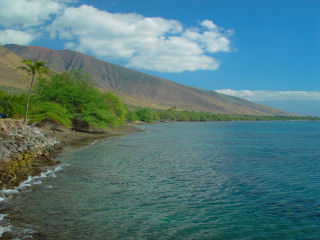Ukumehame Beach on South Coast of Western Maui, Hawaii