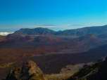 Haleakala Crater, Looking East, Mauna Kea and Mauna Loa in Distance, Maui, Hawaii
