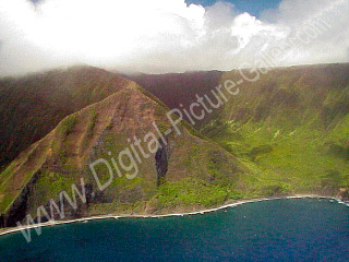 Wai'ale`ia Valley by Kalawao, North Central Molokai, Hawaii