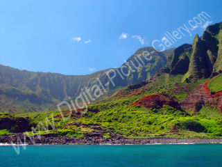 Western and Central Ridges Kalalau Valley, Na Pali, Kauai, Hawaii