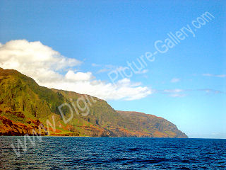 Na Pali Coast from Kalalau to Nu'alolo, Kauai, Hawaii