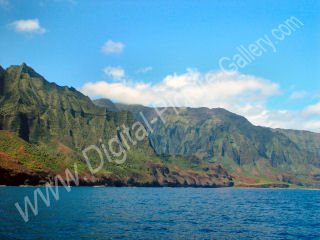 Eastern Ridge of Kalalau Valley, Na Pali Coastline, Kauai