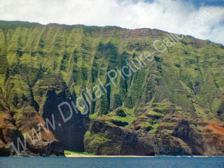 Honopu Beach, Arch and Valley, Na Pali Coast, Kauai, Hawaii