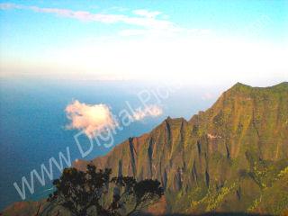 Eastern Ridge of Kalalau Valley, Na Pali Coast, Kauai, Hawaii