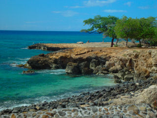 Piliokahe Beach Park in Nanakuli of Waianae Coast of Oahu, Hawaii