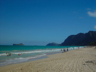 Bellows Beach, Waimanalo, South Oahu, Hawaii