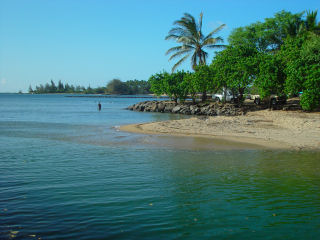 Mouth of Anahulu River, Haleiwa Coastline, North Shore of Oahu, Hawaii